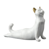 Maxbell Yoga Cat Statue Decorative Figurine Decor Cats Ornament Mountain Posture