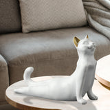 Maxbell Yoga Cat Statue Decorative Figurine Decor Cats Ornament Mountain Posture