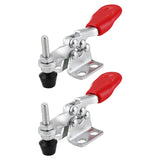 Maxbell 2Pcs 60Kg Holding Capacity Toggle Clamp Quick Horizontal Clamp Release Tools