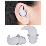 Maxbell Noise Reduction Ear Plugs Silicone Sound Blocking for Sleep Snoring Swimming White