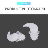 Maxbell Noise Reduction Ear Plugs Silicone Sound Blocking for Sleep Snoring Swimming White