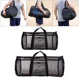 Maxbell Foldable Mesh Beach Bag Pool Tote Bags Shoulder Handbag Organizer Small