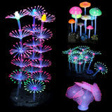 Maxbell 4x Silicone Artificial Simulation Fluorescent Coral for Aquarium Fish Tank A