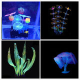 Maxbell 4x Silicone Artificial Simulation Fluorescent Coral for Aquarium Fish Tank B