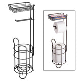 Maxbell Freestanding Toilet Paper Holder with Tray Bathroom Tissue Holder for 3 Roll