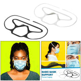 Maxbell Face Mask Holder Outer Support Frame Convenient Anti-Lost Anti-fogging white