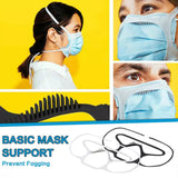 Maxbell Face Mask Holder Outer Support Frame Convenient Anti-Lost Anti-fogging white