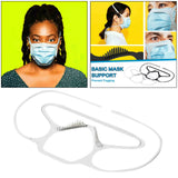 Maxbell Face Mask Holder Outer Support Frame Convenient Anti-Lost Anti-fogging white