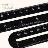 Maxbell Multifunctional Sliding T-Bevel Gauge Level for Carpenter Architect Engineer Range 40cm