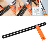 Maxbell Multifunctional Sliding T-Bevel Gauge Level for Carpenter Architect Engineer Range 40cm