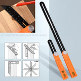 Maxbell Multifunctional Sliding T-Bevel Gauge Level for Carpenter Architect Engineer Range 40cm