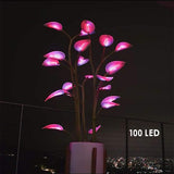 Maxbell Assembly Artificial Houseplant Night Light Branch Leaf LED Lamp Indoor 100