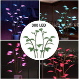 Maxbell Assembly Artificial Houseplant Night Light Branch Leaf LED Lamp Indoor 300