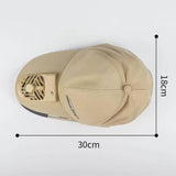 Maxbell Outdoor Cooling Fan Hat Baseball Cap Sun Hat Outdoor Camping Light khaki