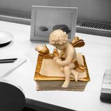 Maxbell Golden Cherub Trinket Box Keepsake Box Jewelry Necklace Earring Storage Case