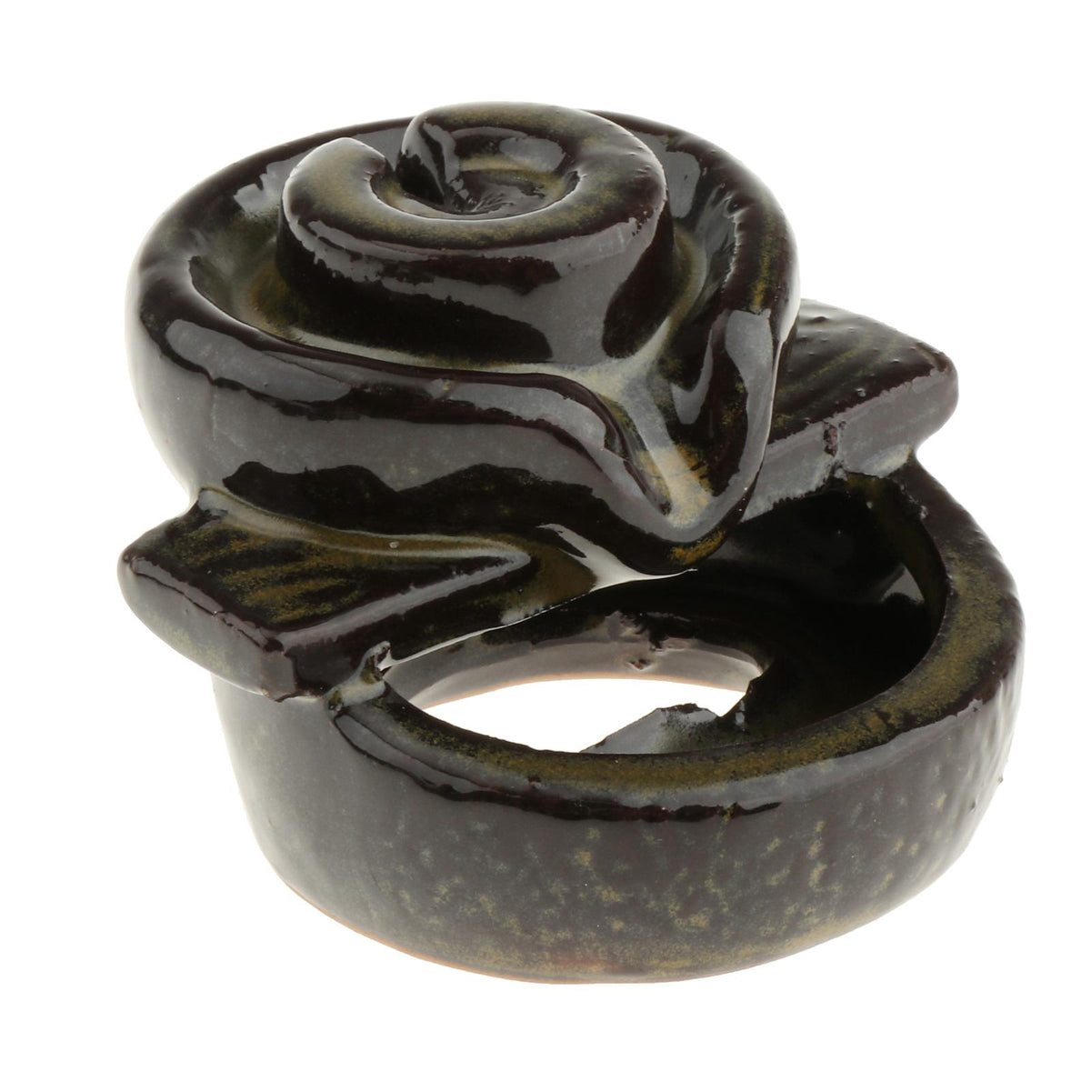 Maxbell Creative Incense Burner Ceramic Censer Incense Cones Holder Decor Stone Mill