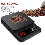 Maxbell Portable Coffee Scale Timer Kitchen Drip Digital Scale LCD 0.1g 3kg 0.1g