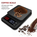 Maxbell Portable Coffee Scale Timer Kitchen Drip Digital Scale LCD 0.1g 3kg 0.1g