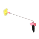Maxbell Interactive Cat Toy Cat Wand Toy with Collar Exercise Toy Wand Toy Pink