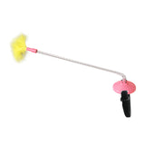 Maxbell Interactive Cat Toy Cat Wand Toy with Collar Exercise Toy Wand Toy Pink