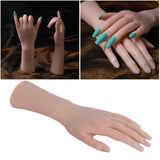 Maxbell Silicone Practice Hand Easily Nail Trainning for Acrylic Nails left hand