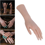 Maxbell Silicone Practice Hand Easily Nail Trainning for Acrylic Nails left hand