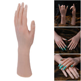 Maxbell Silicone Practice Hand Easily Nail Trainning for Acrylic Nails left hand