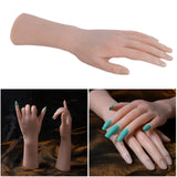 Maxbell Silicone Practice Hand Easily Nail Trainning for Acrylic Nails left hand