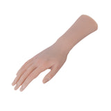 Maxbell Silicone Practice Hand Easily Nail Trainning for Acrylic Nails right hand