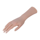 Maxbell Silicone Practice Hand Easily Nail Trainning for Acrylic Nails right hand