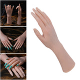 Maxbell Silicone Practice Hand Easily Nail Trainning for Acrylic Nails right hand