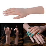 Maxbell Silicone Practice Hand Easily Nail Trainning for Acrylic Nails right hand