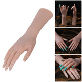 Maxbell Silicone Practice Hand Easily Nail Trainning for Acrylic Nails right hand