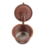 Maxbell Refillable Coffee Capsule Cup For Nescafes Coffee Machine Brown