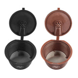 Maxbell Refillable Coffee Capsule Cup For Nescafes Coffee Machine Brown