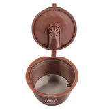 Maxbell Refillable Coffee Capsule Cup For Nescafes Coffee Machine Brown