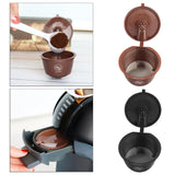 Maxbell Refillable Coffee Capsule Cup For Nescafes Coffee Machine Brown