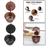 Maxbell Refillable Coffee Capsule Cup For Nescafes Coffee Machine Brown