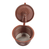 Maxbell Refillable Coffee Capsule Cup For Nescafes Coffee Machine Brown