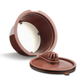 Maxbell Refillable Coffee Capsule Cup For Nescafes Coffee Machine Brown