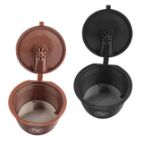 Maxbell Refillable Coffee Capsule Cup For Nescafes Coffee Machine Brown