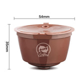 Maxbell Refillable Coffee Capsule Cup For Nescafes Coffee Machine Brown