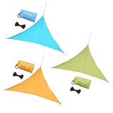 Maxbell 6.5' x 6.5' x 6.5' Triangle Sand Sun Shade Canopy for Outdoor Pergola blue