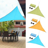 Maxbell 6.5' x 6.5' x 6.5' Triangle Sand Sun Shade Canopy for Outdoor Pergola blue