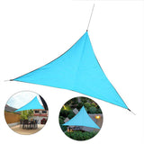 Maxbell 6.5' x 6.5' x 6.5' Triangle Sand Sun Shade Canopy for Outdoor Pergola blue