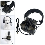 Maxbell Tactical Headset Ear Protection Comtac Headphone Hunting Shooting Army Green