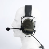 Maxbell Tactical Headset Ear Protection Comtac Headphone Hunting Shooting Army Green