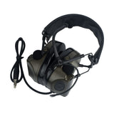 Maxbell Tactical Headset Ear Protection Comtac Headphone Hunting Shooting Army Green