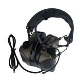 Maxbell Tactical Headset Ear Protection Comtac Headphone Hunting Shooting Army Green