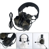 Maxbell Tactical Headset Ear Protection Comtac Headphone Hunting Shooting Army Green